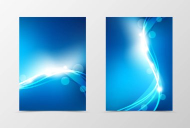 Açık ve geri dinamik afiş tasarım şablonu