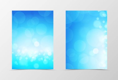 Ön ve arka ışık el ilanı şablonu tasarım