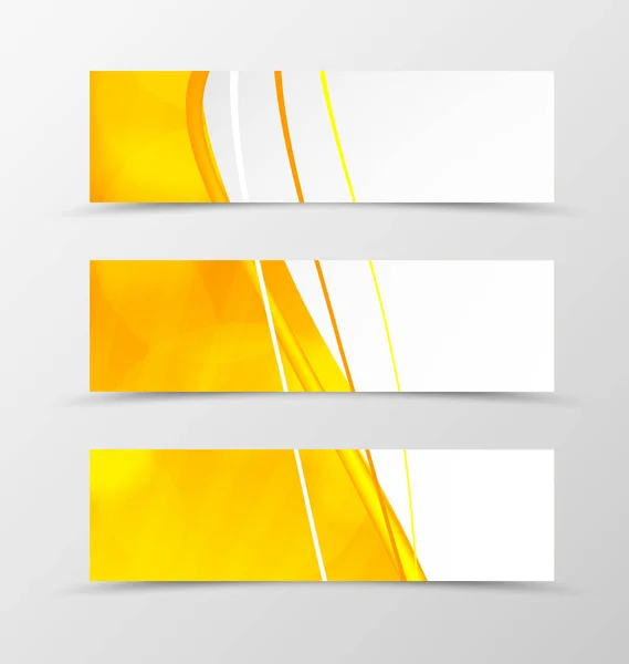 Conjunto de diseño de onda de banner de encabezado — Archivo Imágenes Vectoriales