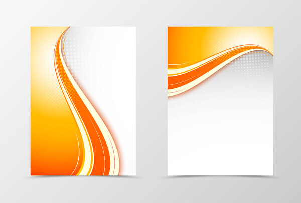 Front and back digital flyer template design