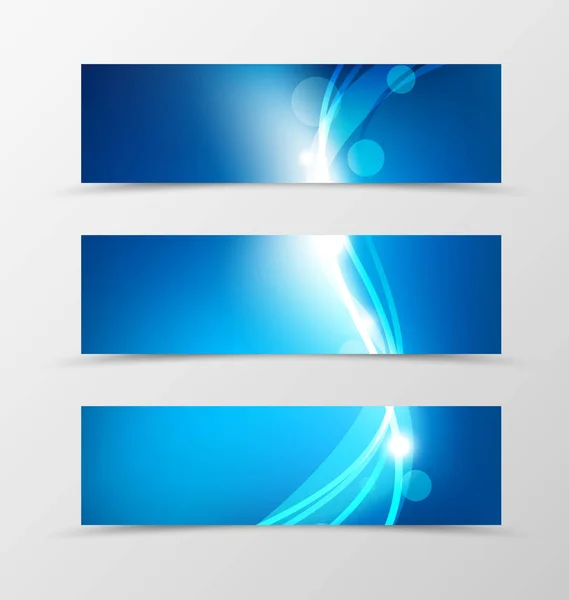 Conjunto de diseño dinámico de banner de cabecera — Vector de stock