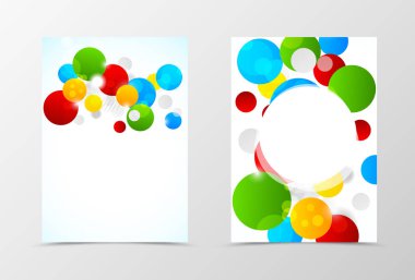 Açık ve geri dinamik afiş tasarım şablonu