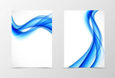 Ön ve arka dalga el ilanı şablonu tasarım