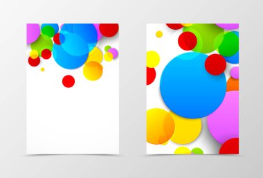 Açık ve geri dinamik afiş tasarım şablonu