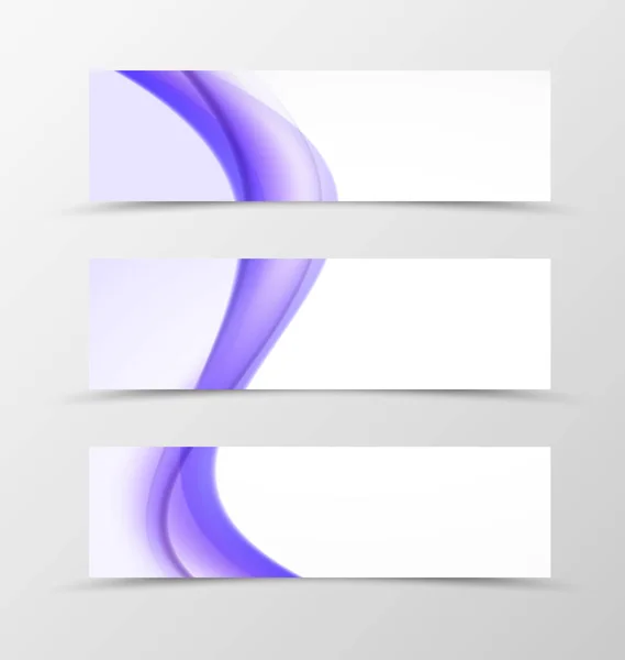 Set dari desain dinamis banner header - Stok Vektor