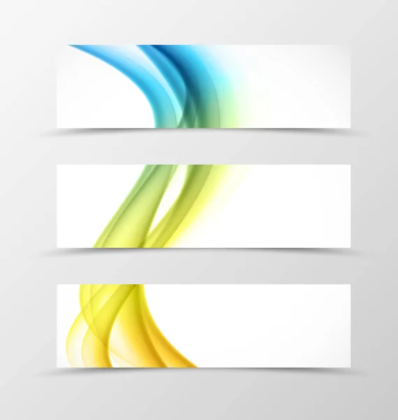 Set van de header banner dynamisch design — Stockvector