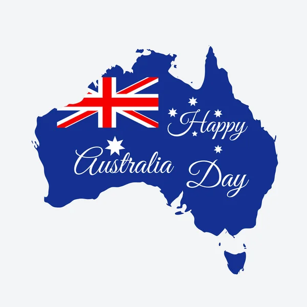 Heureux jour australie — Image vectorielle