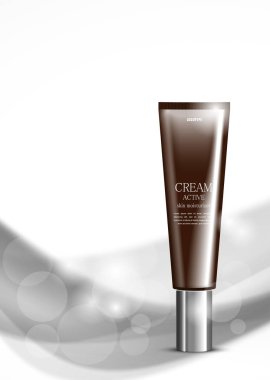 Cilt nemlendirici kozmetik tasarım şablonu