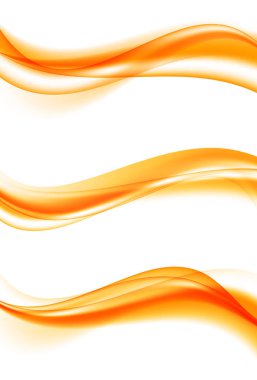 Soyut zarif kıvrımlı dalgalı çizgiler ayarla