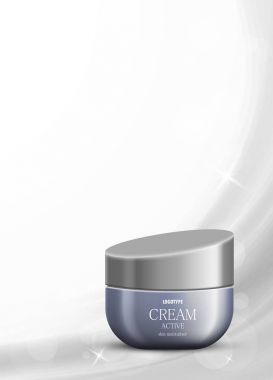 Cilt nemlendirici kozmetik reklamları şablonu