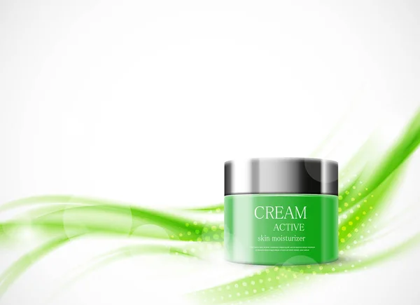 Modelo de design cosmético de creme corporal — Vetor de Stock