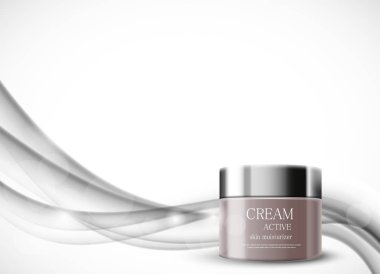 Vücut kremi kozmetik tasarım şablonu