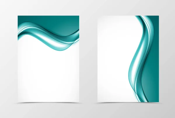 Modèle de flyer design doux avant et arrière — Image vectorielle