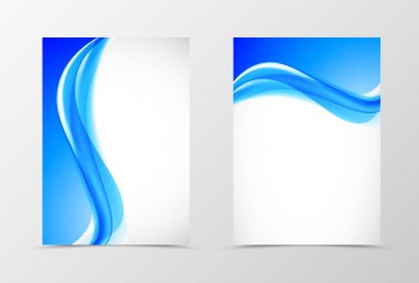 Açık ve geri dinamik tasarım flyer şablonu