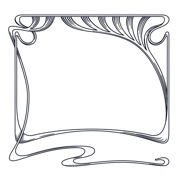 Cadre vectoriel art nouveau . — Image vectorielle