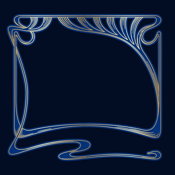 Cadre vectoriel art nouveau . — Image vectorielle