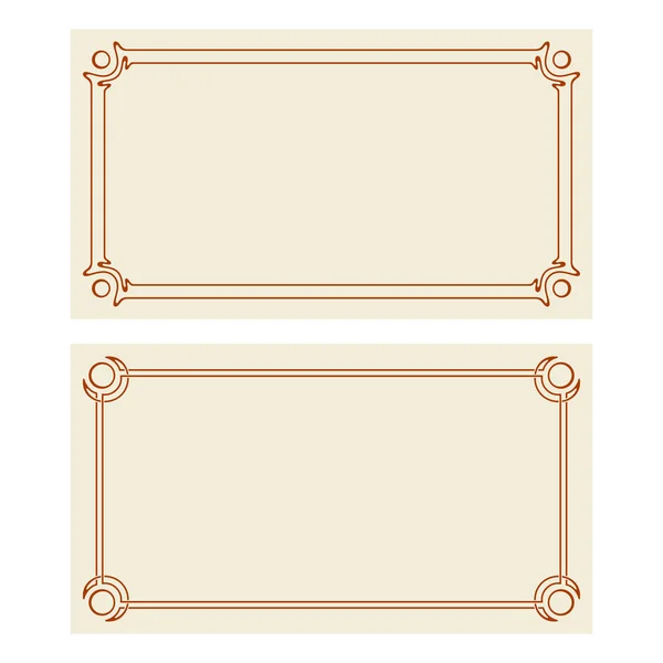 Tarjetas de invitación art deco vectorial . — Vector de stock