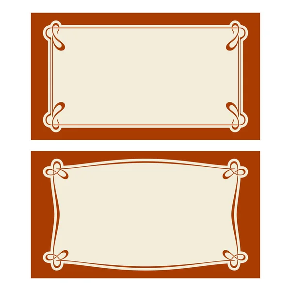 Tarjetas de invitación art deco vectorial . — Vector de stock