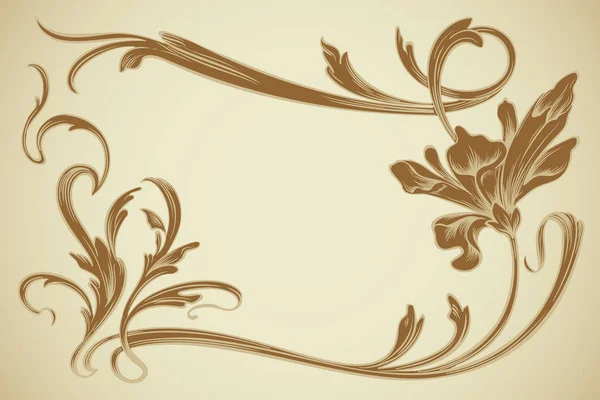 Cadre vectoriel art nouveau . — Image vectorielle