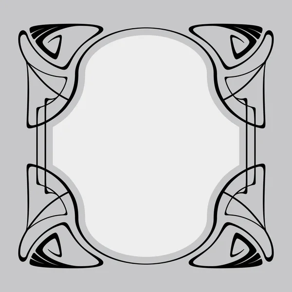 Cadre vectoriel art nouveau . — Image vectorielle