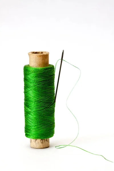 Oude groene draad. — Stockfoto