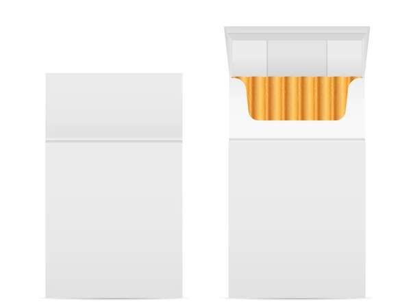 Ensemble boîte à cigarettes — Image vectorielle