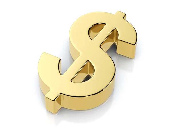 Altın dolar simgesi — Stok fotoğraf