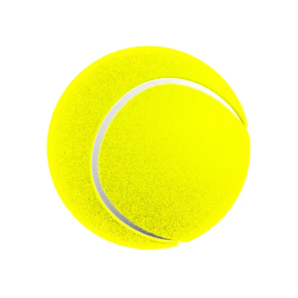 Теннисный мяч на белом — стоковое фото