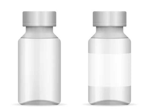 Glasflasche auf weiß — Stockvektor