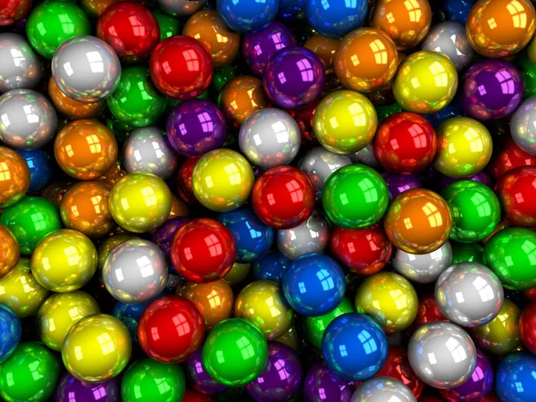 Boules couleur brillant — Photo