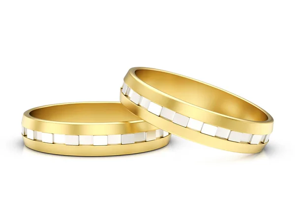 Anéis de jóias em branco — Fotografia de Stock