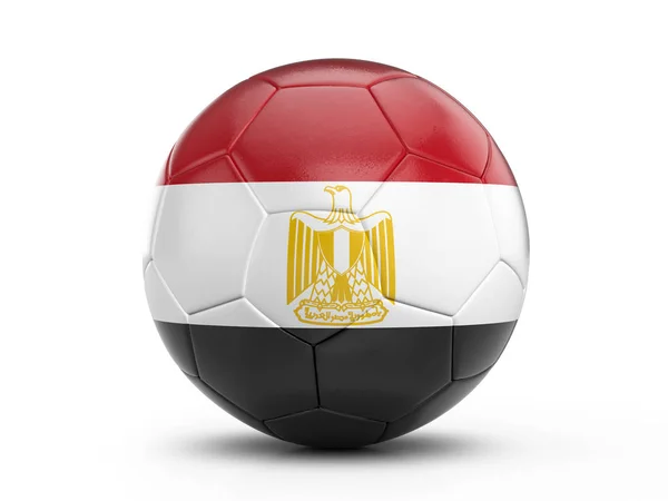 Voetbal Egypte vlag — Stockfoto