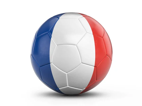 Fútbol pelota bandera de Francia —  Fotos de Stock