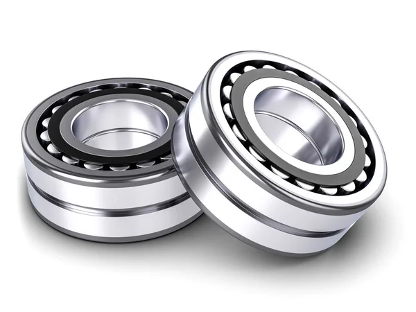 Roller bearings on white — Stock Photo, Image