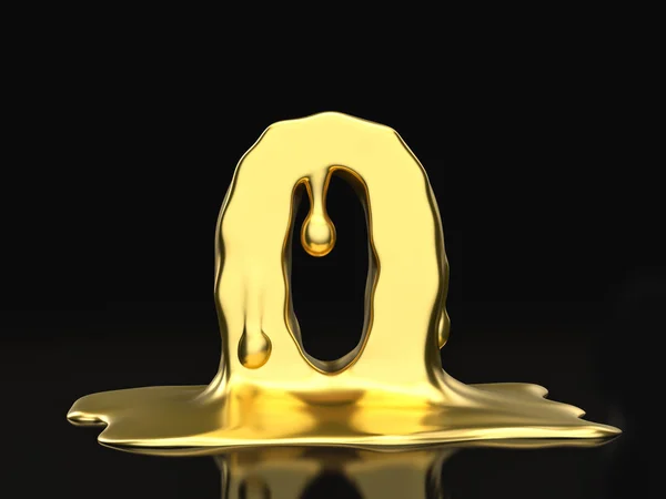 Жидкое золото ноль — стоковое фото