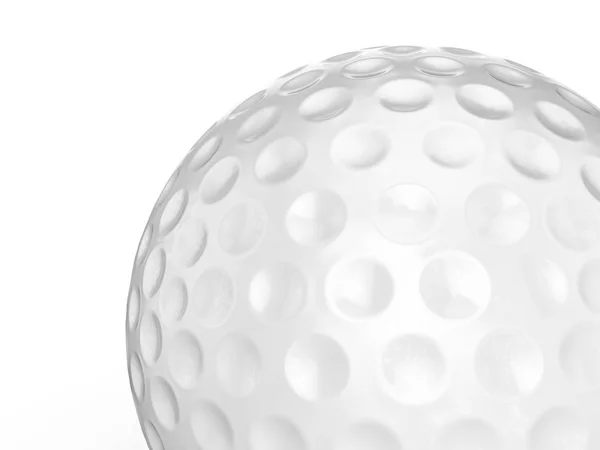 М'яч для гольфу на білому — стокове фото