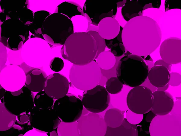 光沢のある紫の球の背景 — ストック写真