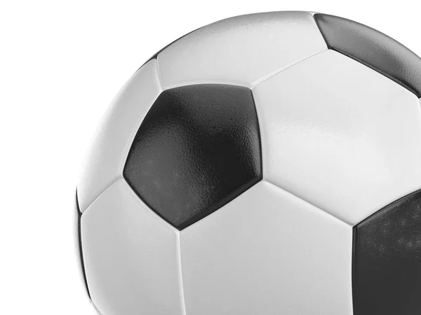 Bola de futebol em branco — Fotografia de Stock