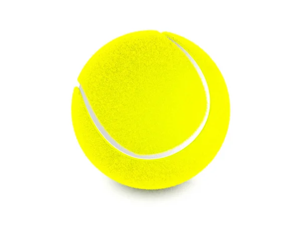 Balle de tennis sur blanc — Photo