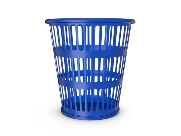 Trash can on white — Stock Photo, Image