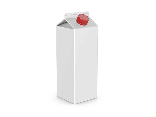 Pakiet karton na białym — Zdjęcie stockowe