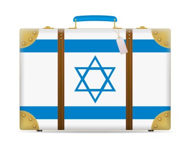İsrail bayrağı bavul seyahat