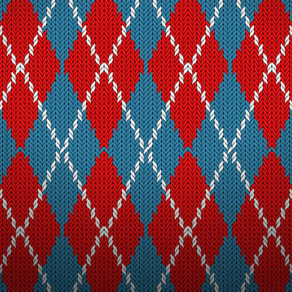 Fond de motif tricoté — Image vectorielle