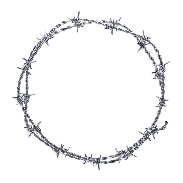 Barbed wire wreath — Stock Photo, Image