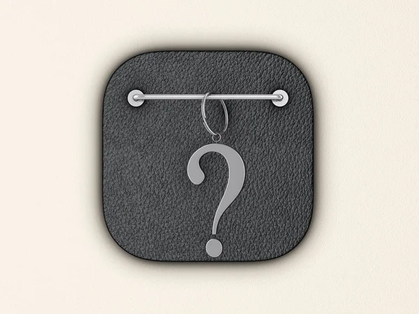 Question symbol on wall — Stock Photo, Image