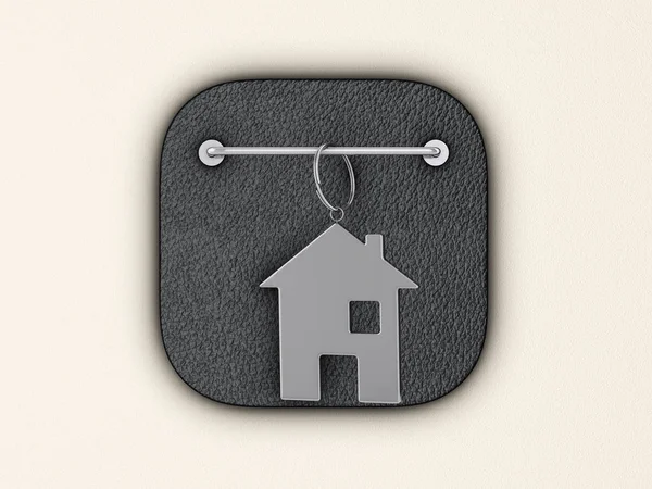 House symbol on wall — Stock Photo, Image