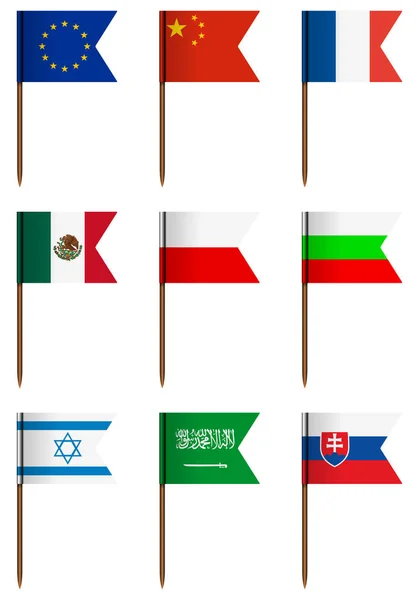 Bandera nacional — Archivo Imágenes Vectoriales