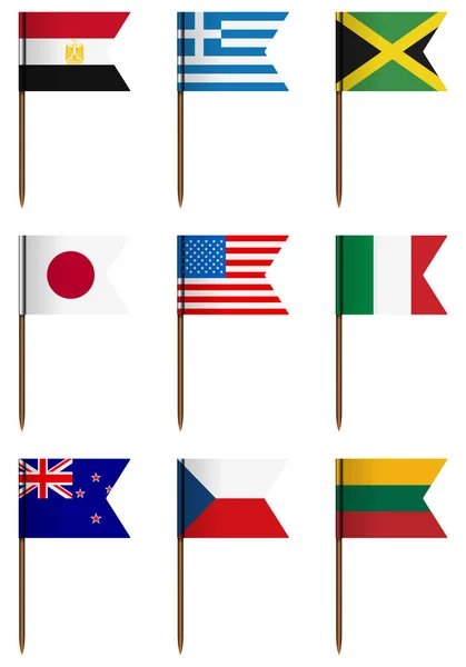 Bandiera nazionale — Vettoriale Stock