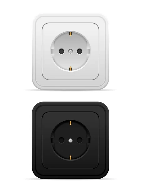 Power outlet set — Stock Vector