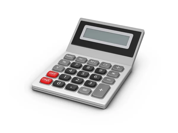 Calculator op wit — Stockfoto